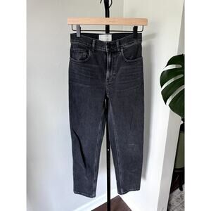 Everlane The‎ Cheeky Jean Black Straight Leg Crop